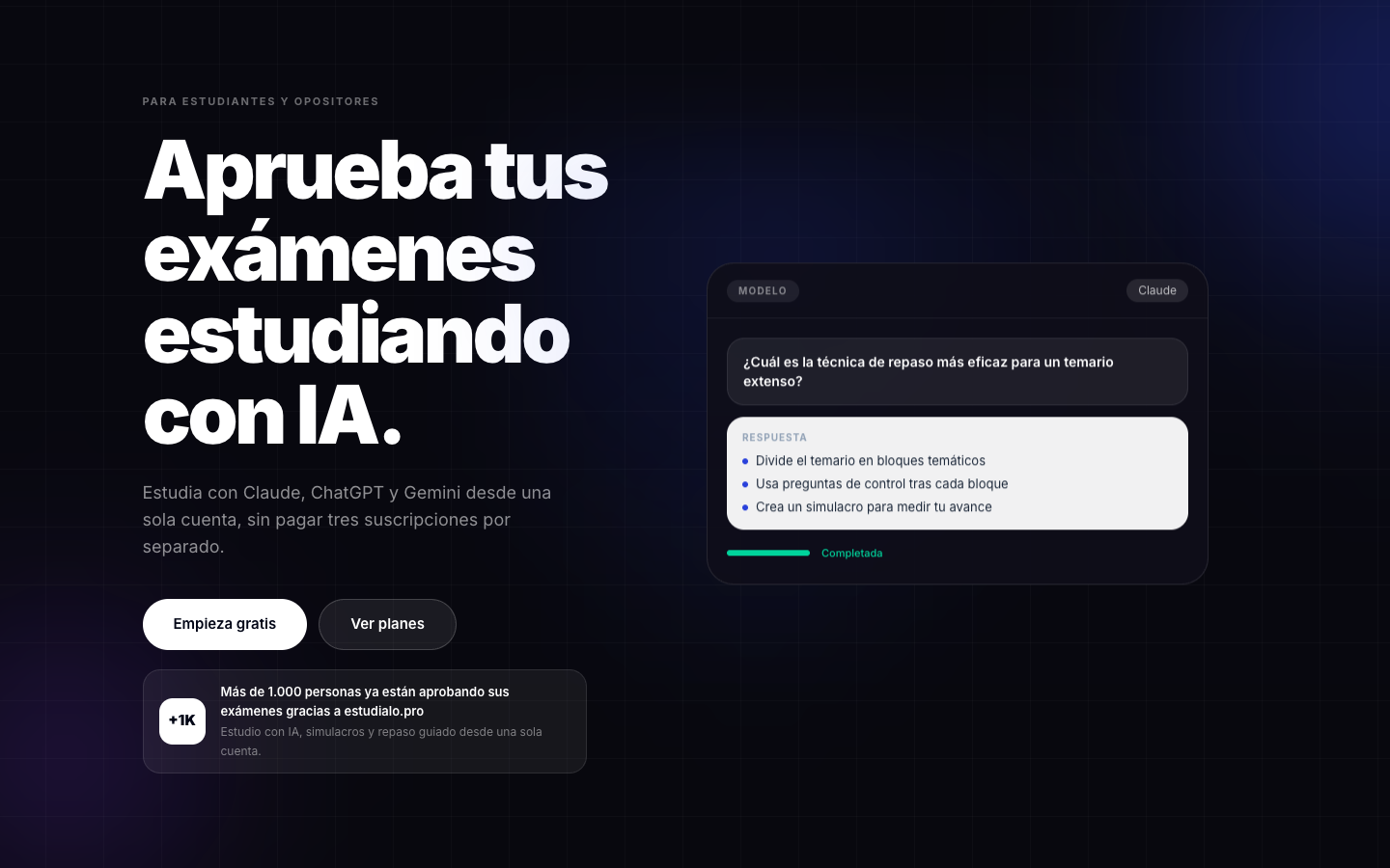 Plataforma educativa Estudíalo